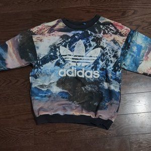 *RARE* Adidas Originals Mountain Clash Crewneck Sweatshirt Pullover Sweater Fire